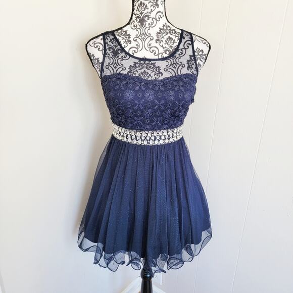 My Michelle Dresses & Skirts - My Michelle Fit & Flare Shimmer Mini Dress